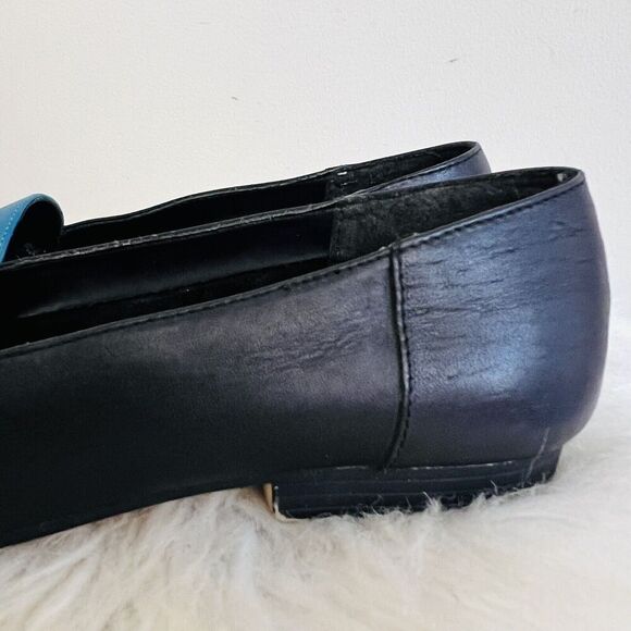 🎉Clearance🎉 Arpeggios Black Colorful Patchwork Genuine Leather Loafers ~ 7.5 - Picture 3 of 8